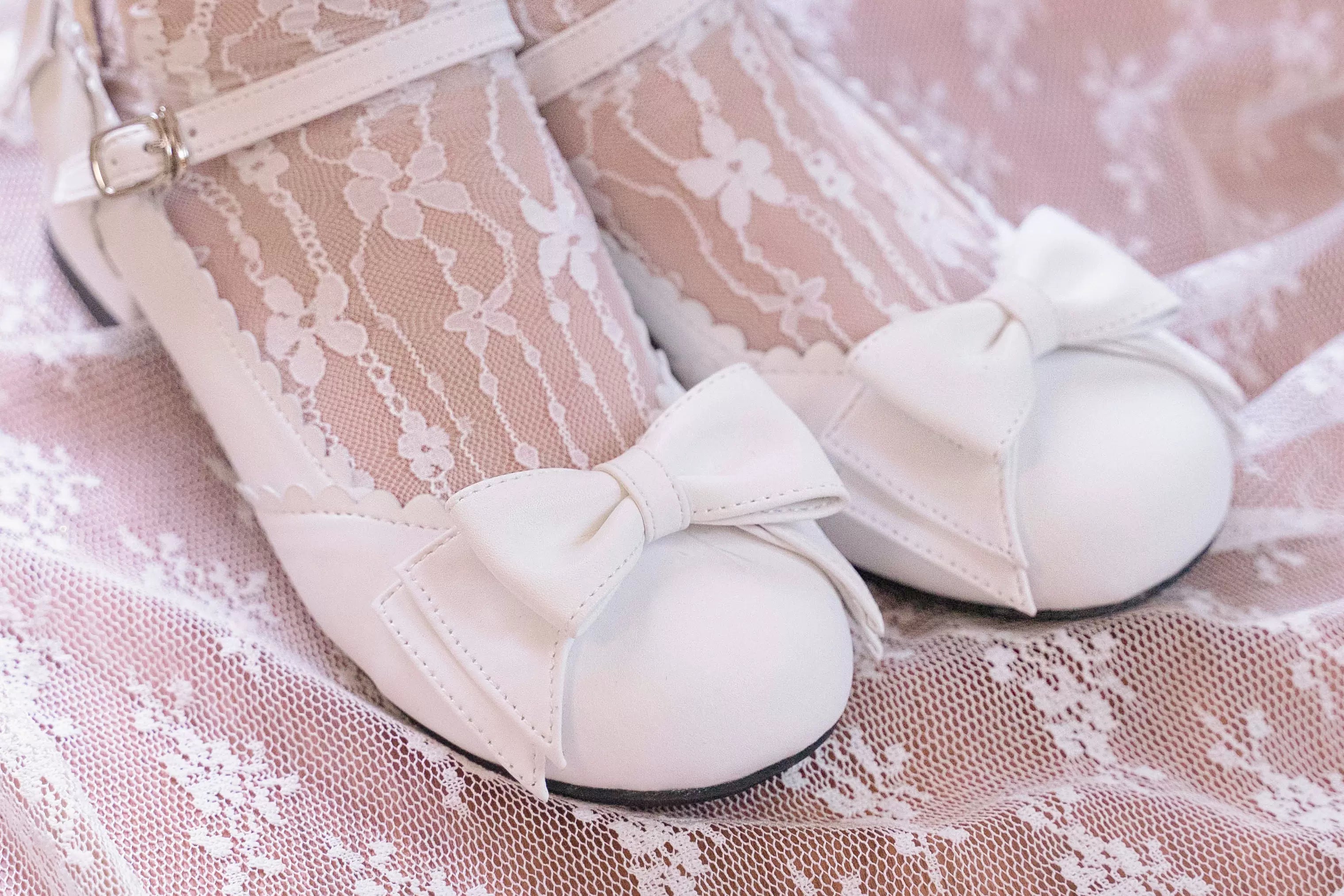 Sosic - Round Toe Lolita Shoes Sweet Bow Design Size 33-41