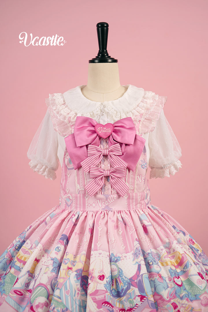 Vcastle~Unicorn Sugar Party~Kawaii Lolita Salopette Suit with Unicorn Hood 42110:726752