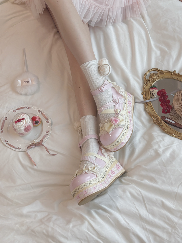 Aimee~Sweet Lolita Shoes High Platform Lolita Shoes 40994:683028