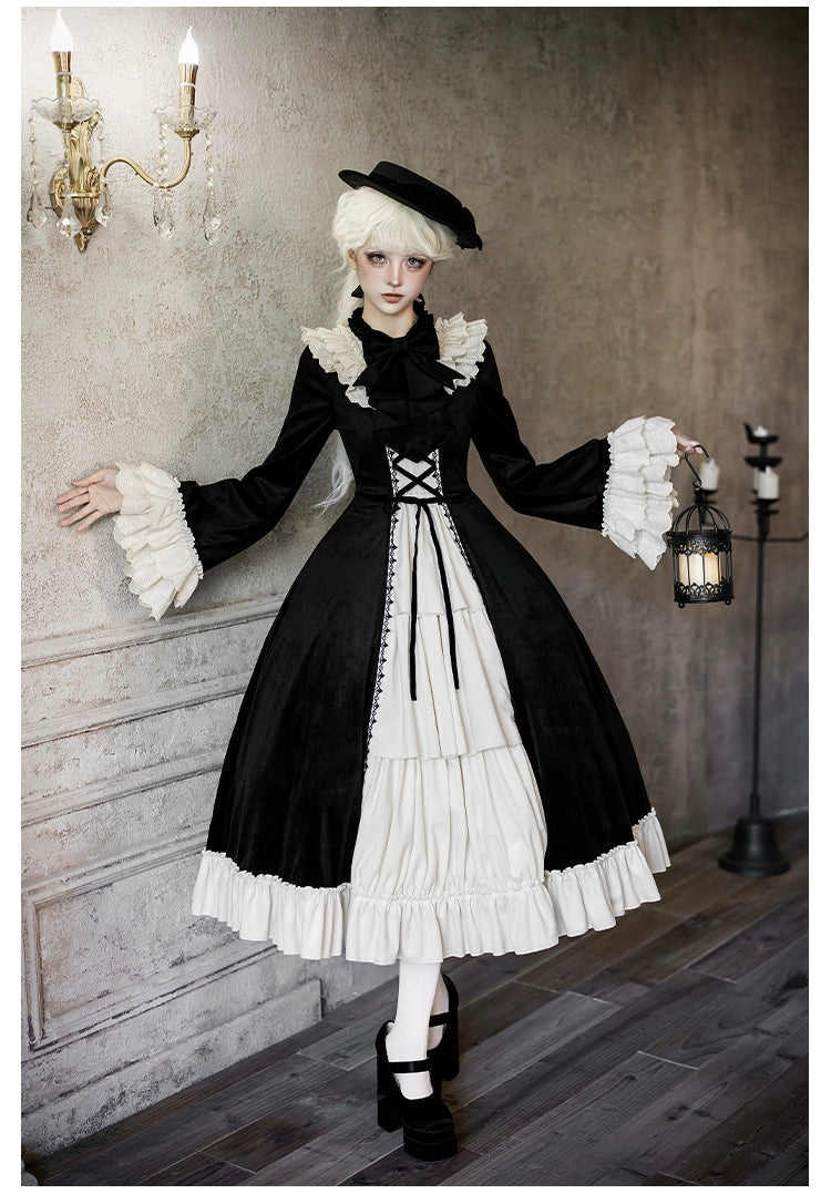 The Nutcracker - Winter Classic Lolita OP Dress, Front Opening 44385:806433