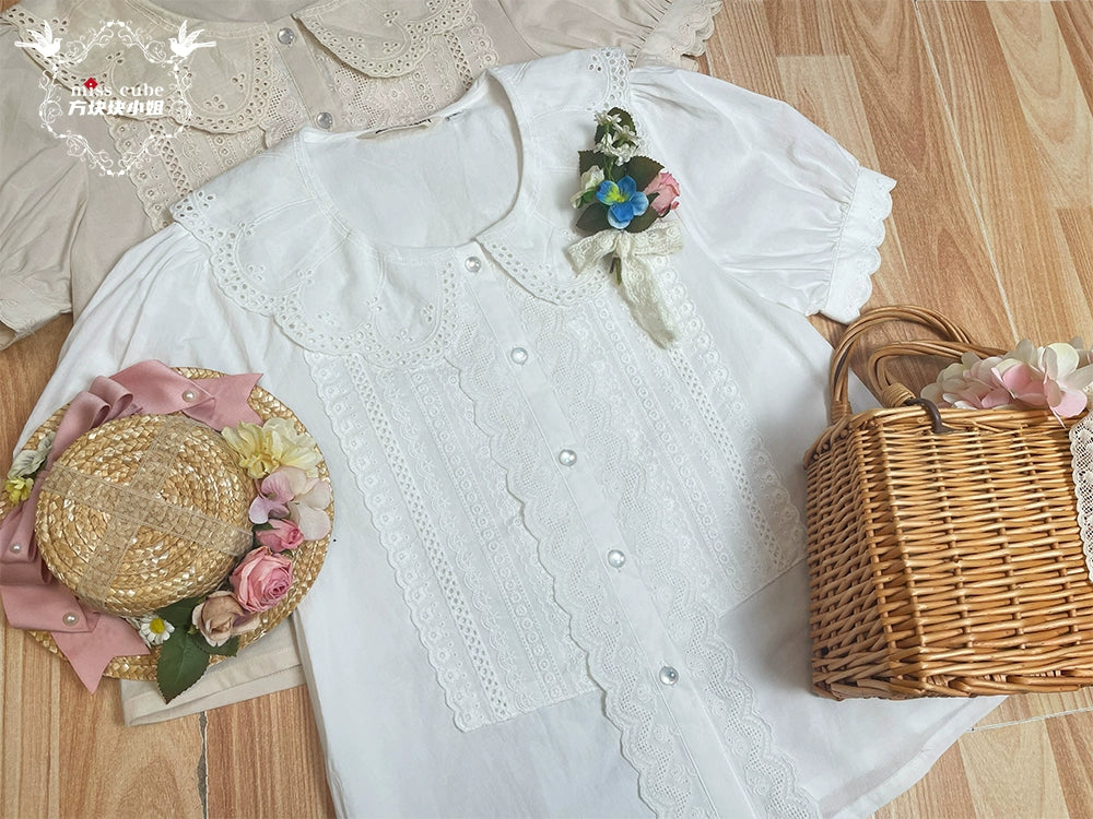 Miss Cube - Antique Label - Retro Lolita JSK Dress Print Daily Dress 35662:498794