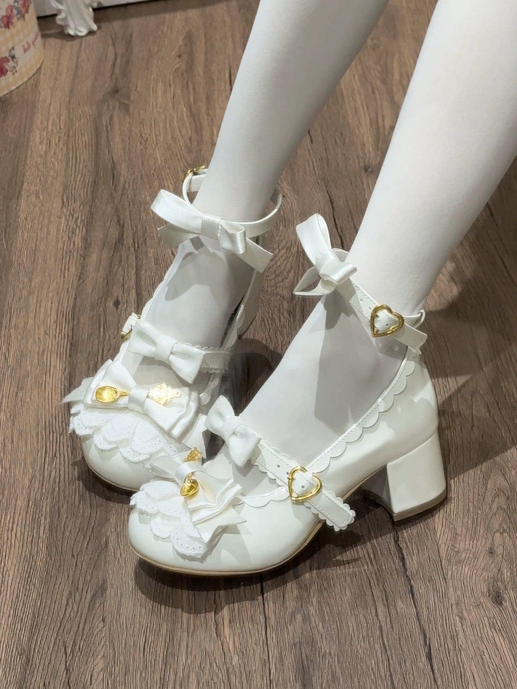 Beauty Bunny - Mousse Roll - Sweet Lolita Heel Shoes, Round Toe