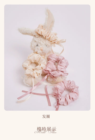 Tan Tuan~Sweet Lolita Accessory Eyemask and Hairope rose pink hair rope  