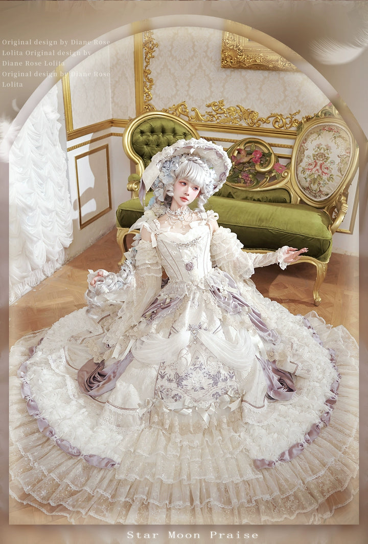 MieYe~Star Moon Praise~Weddiing Lolita Dress Bridal Princess Dress   