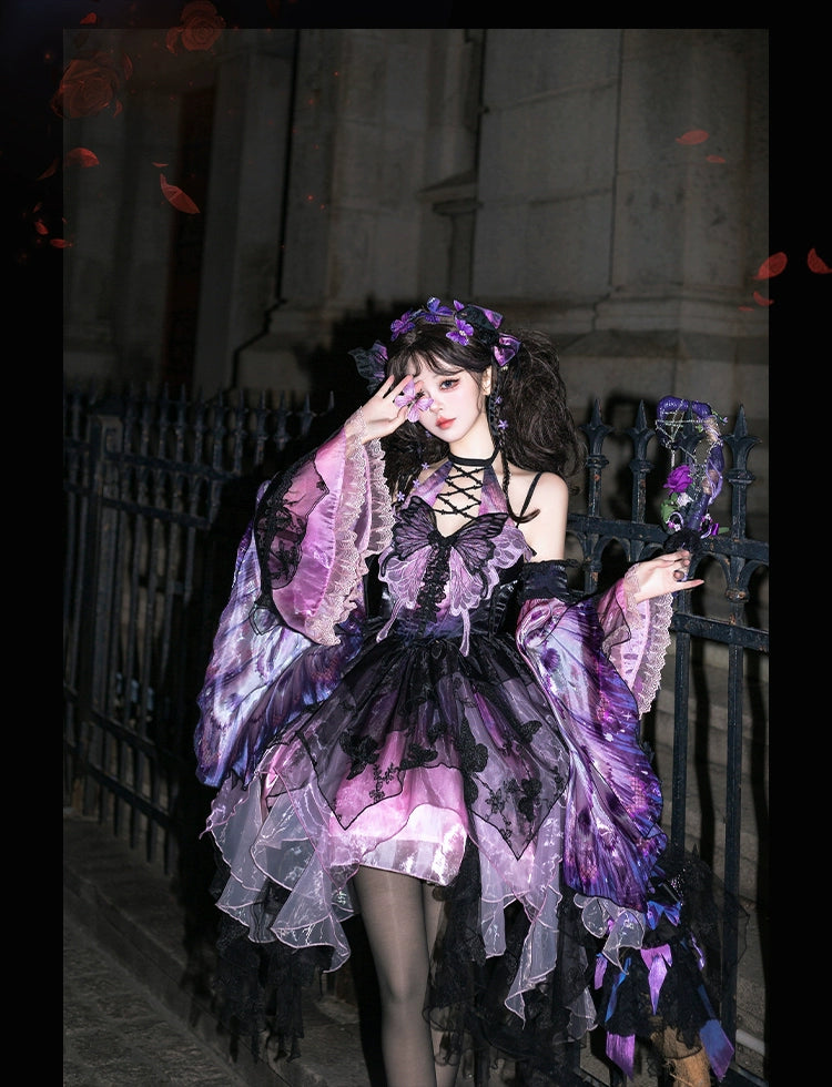 Urtto - Dead Leaf Butterfly - Gothic Lolita Accessories Set 44353:804499