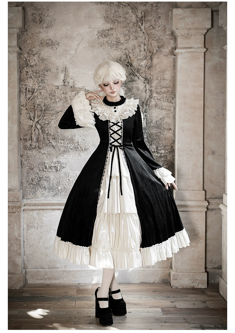 The Nutcracker - Winter Classic Lolita OP Dress, Front Opening 44385:806443
