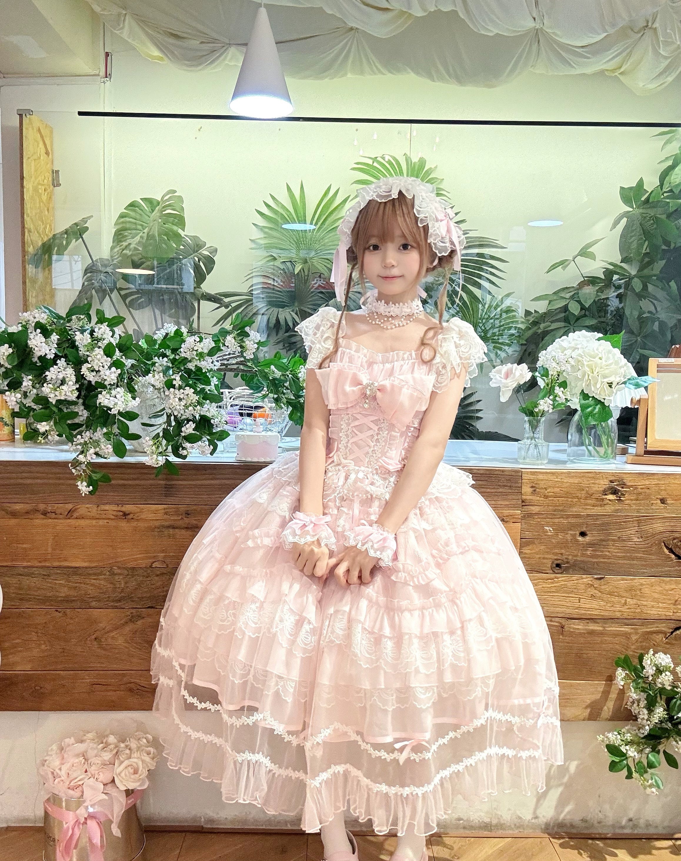 Sugar Girl - Eternal Vow - Weeding Lolita JSK, Detachable Overlay 44248:800932