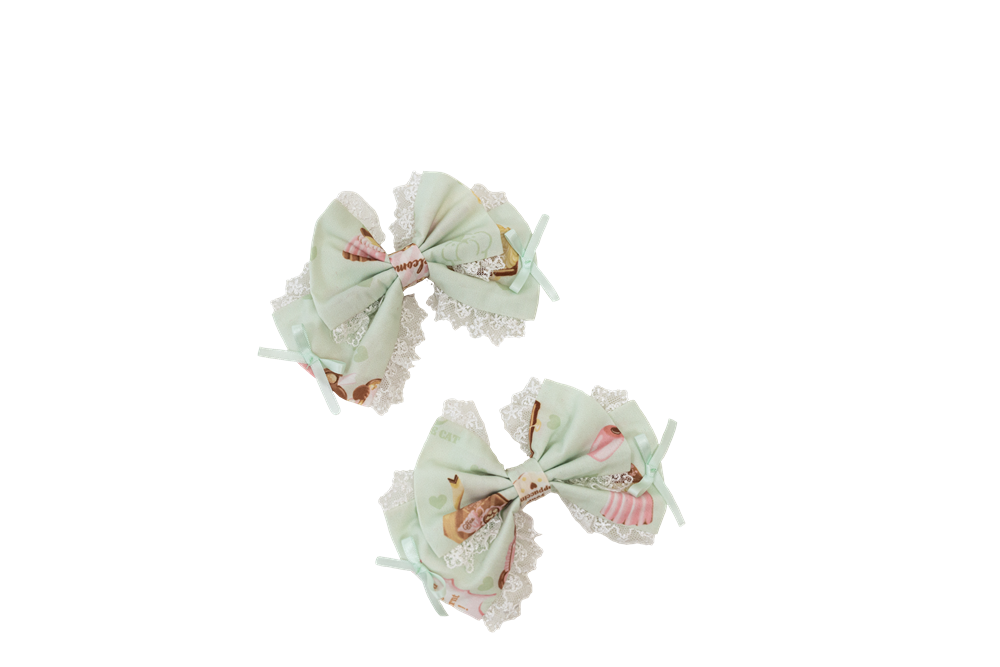 Babyblue - Dream Teahouse - Dessert Print Kawaii Lolita OP Dress Suit (L M S XL) 43332:773750