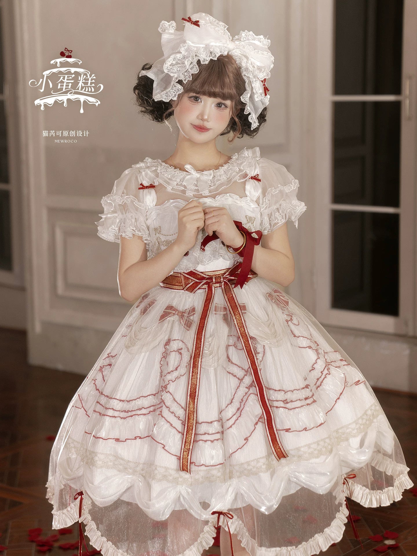 Cherry Cake - Tiered Sweet Lolita OP, Wedding Dress 44359:805628