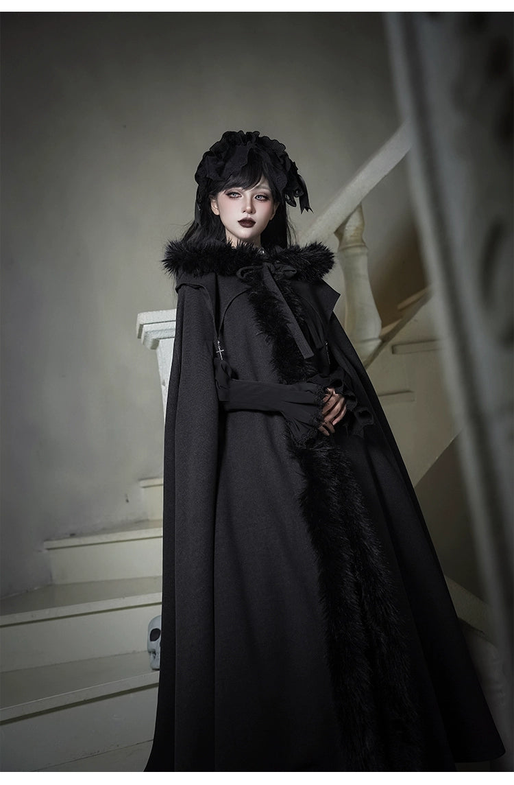 With PUJI - Letter and Poetry · Raven's Night Song - Gothic Lolita Black Cloak