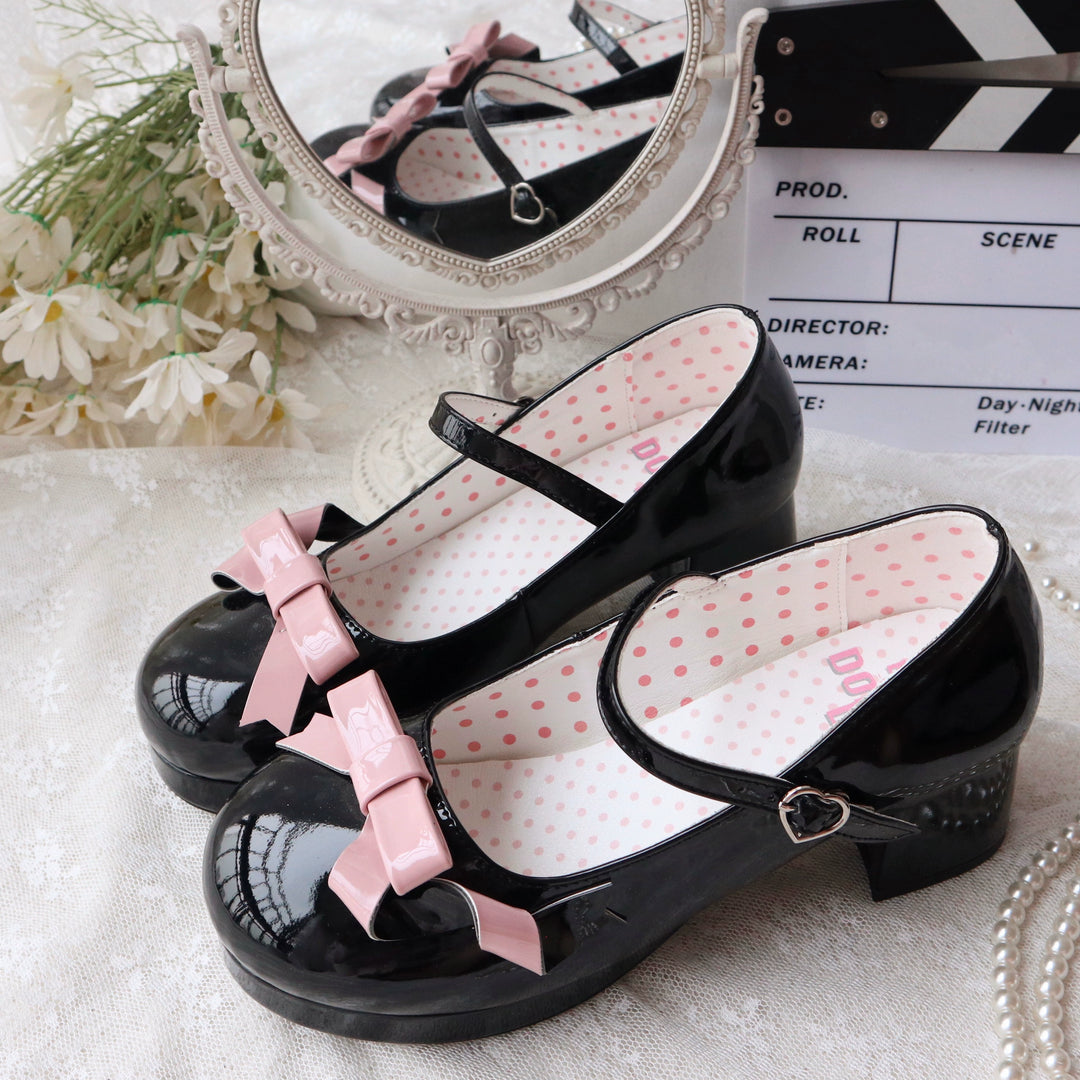 Dolly Doll~Lovers' Gift~Round Toe Middle Heel Mary Jane Lolita Shoes   