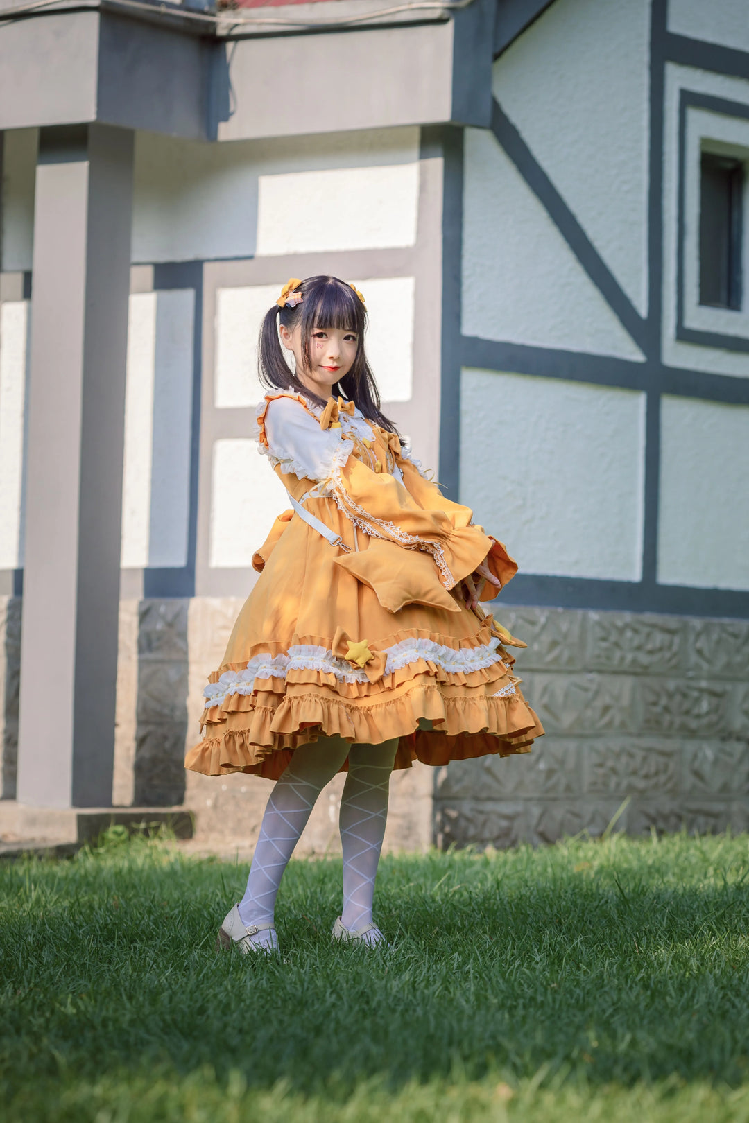 (BFM)Aurora Kiss~Daily Lolita OP Long Sleeve Winter Dress   