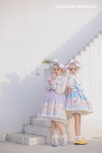 Chemical Romance~Lamb Postman~Sweet Lolita Printed JSK Dress   