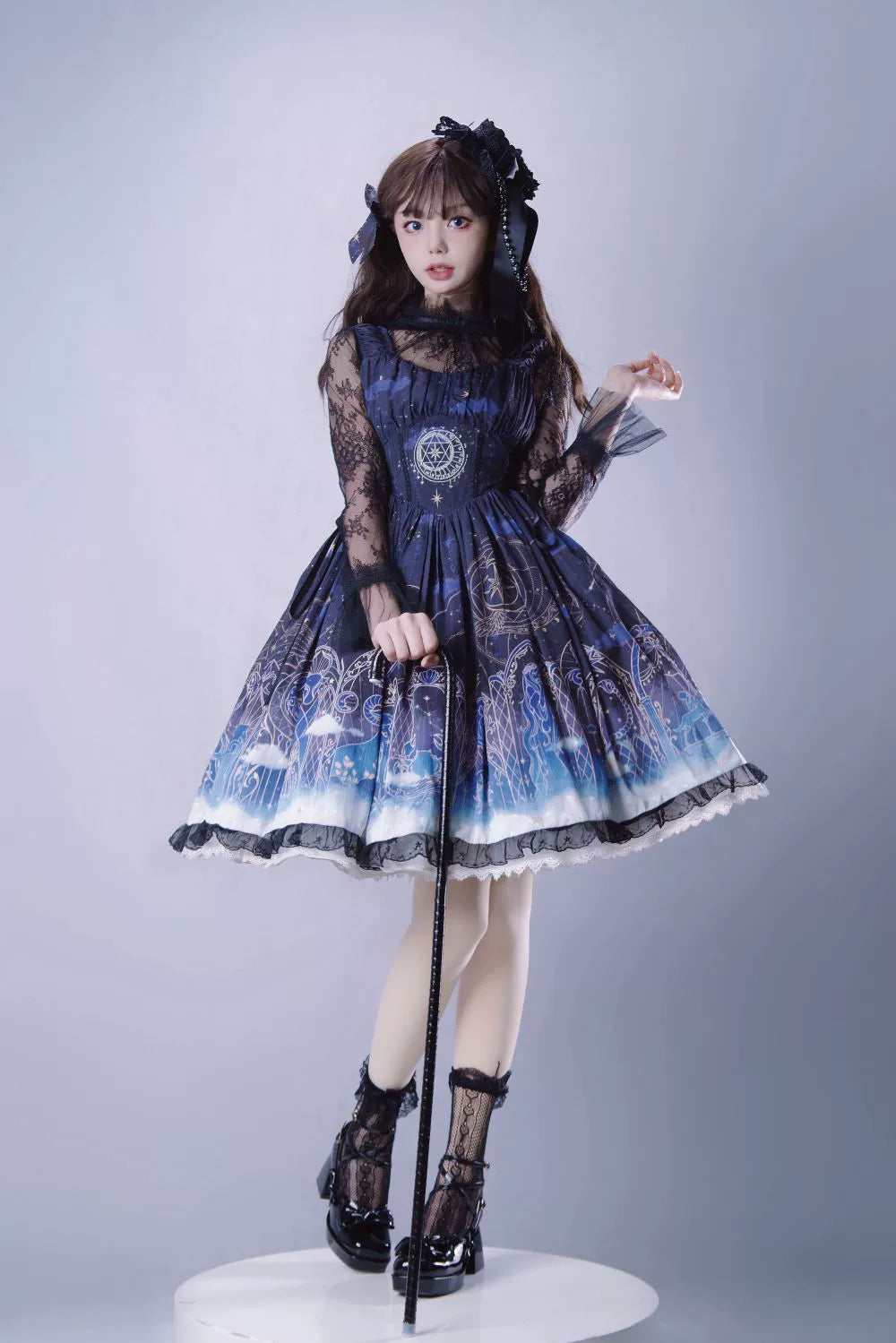 (BFM)Time Soild~Elegant Lolita JSK Dress 12 Constellation Gradient Color Dress   
