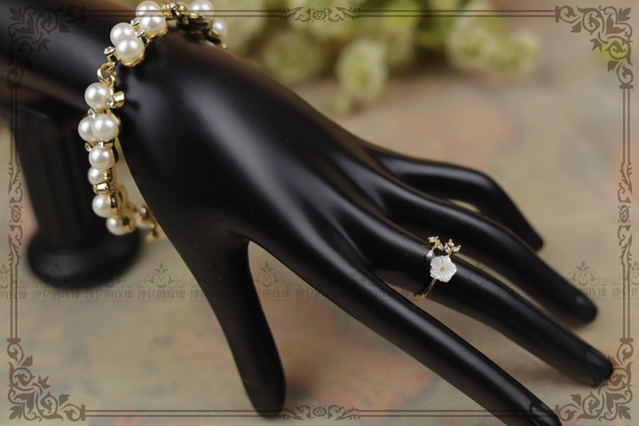 Rose of Sharon~Flower Language~Classical Lolita Ring Delicate Flower Ring   