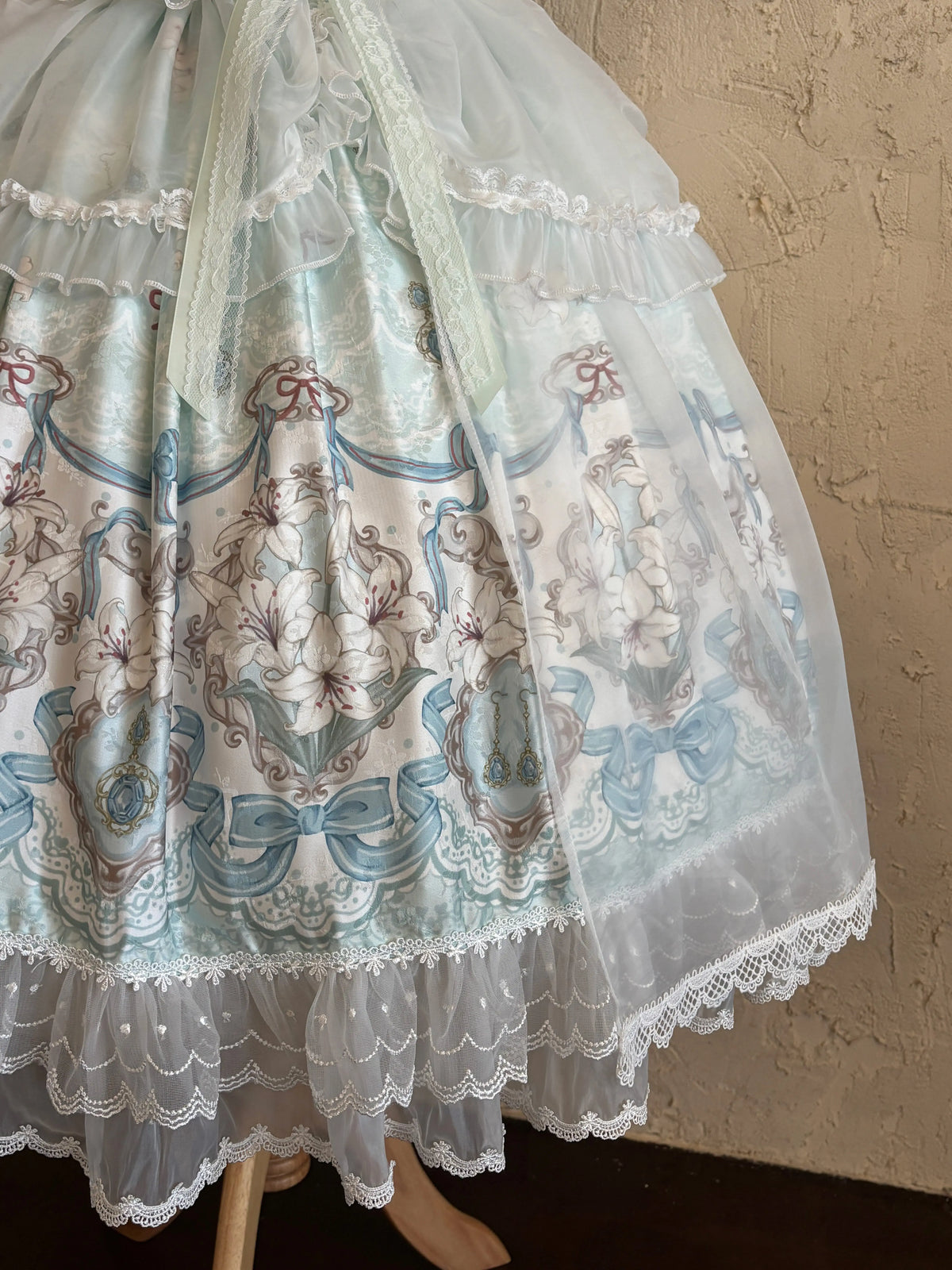 Lily Narrative - Classic Lolita JSK Dress Set, Lily Floral Print 46095:874867