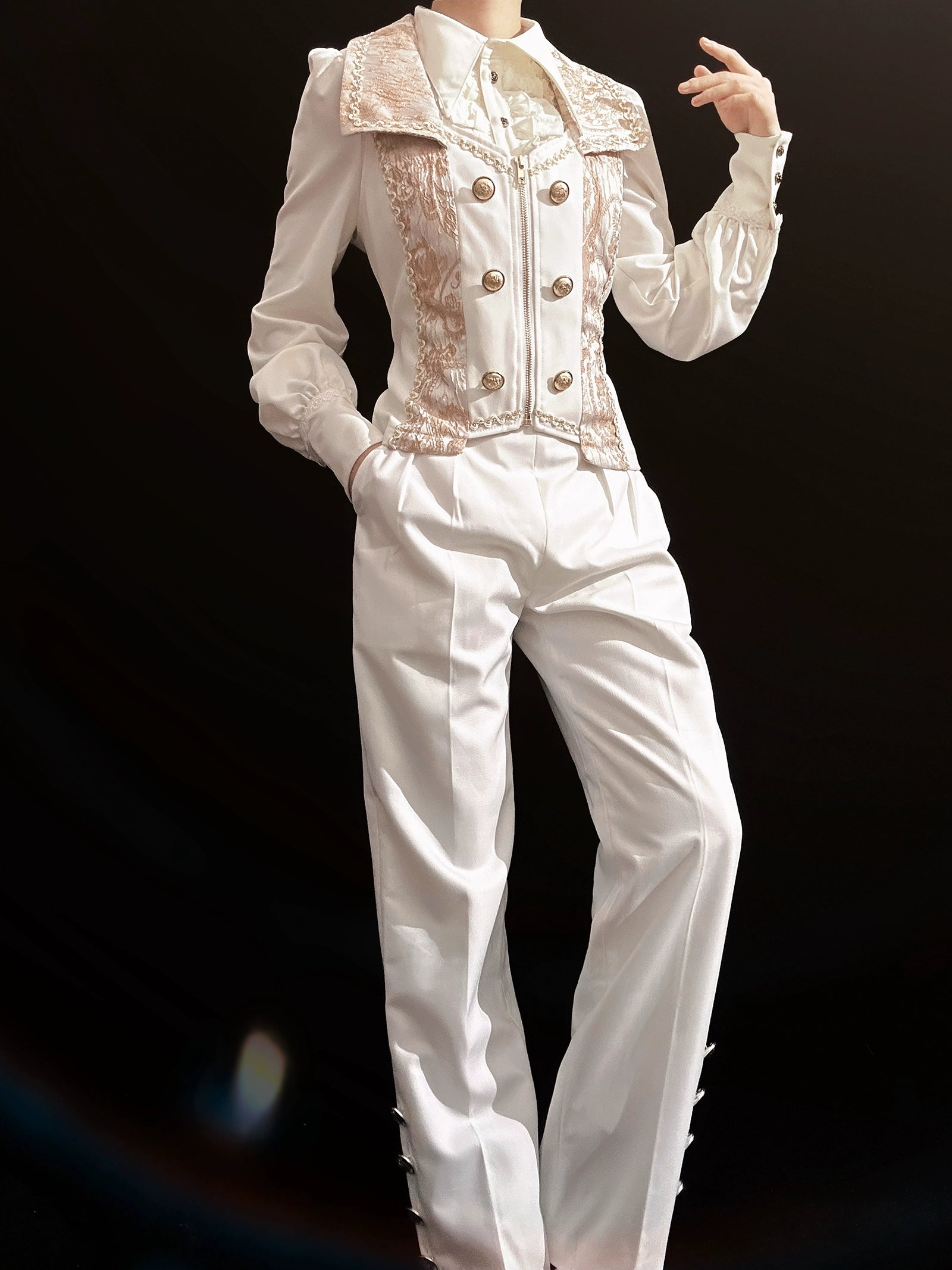 Oath of the Chapter - Ouji Lolita Suit Embroidered Prince Vest Shorts Coat (L M S XL XXL) 40532:661814