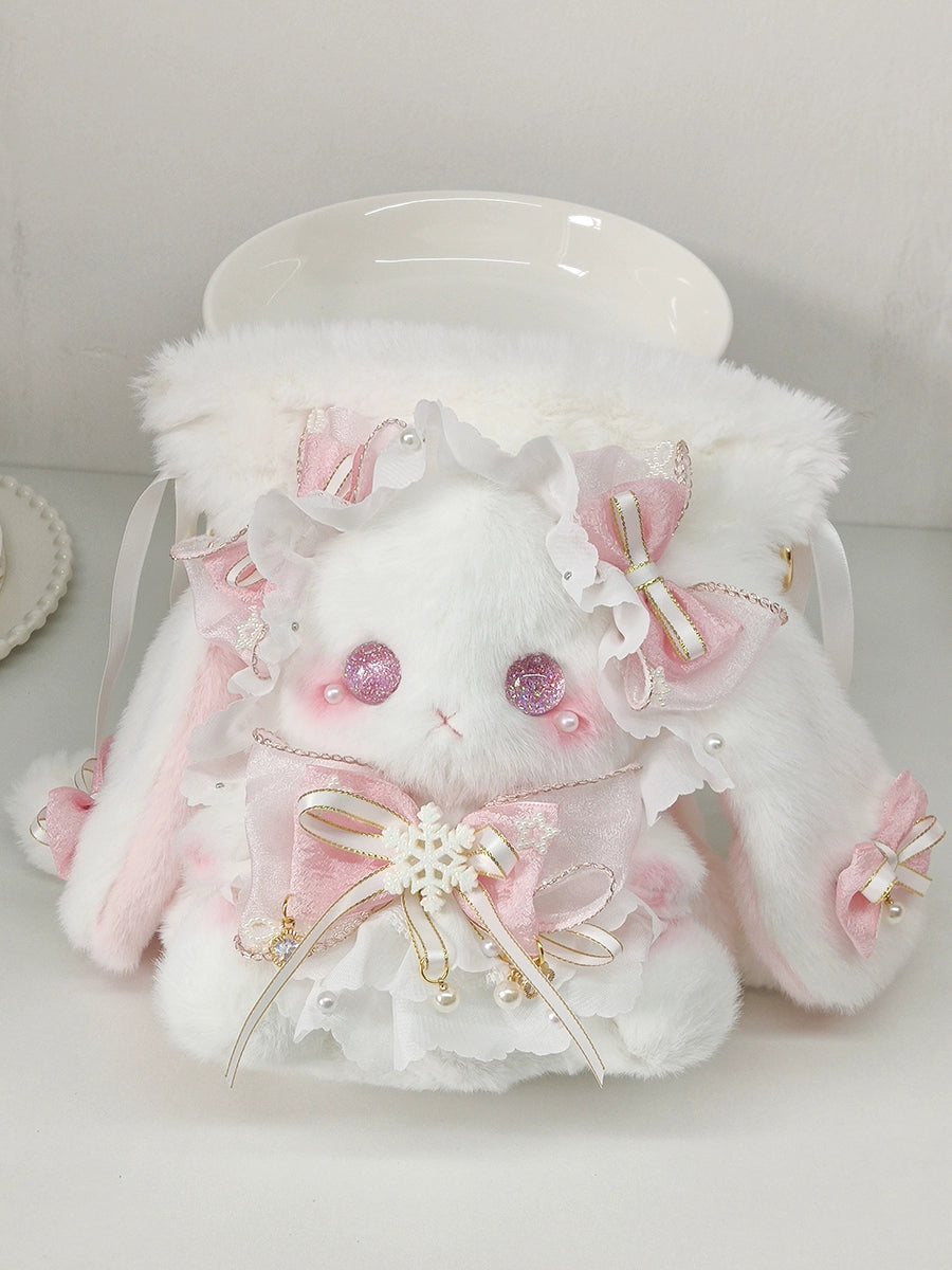 Bear Star - Kawaii Lolita Bag Handmade Bunny Crossbody Shoulders Bags Pink-crossbody