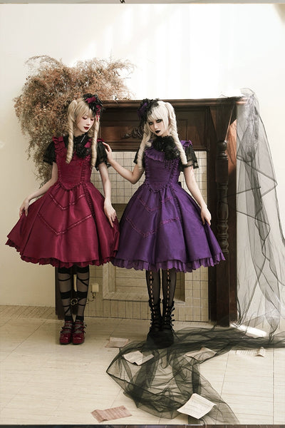 LittlePlum~Gothic lolita JSK Dress Solid Color 33734:436096