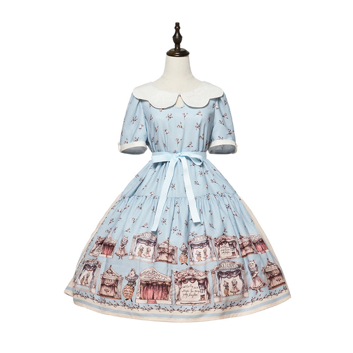 Magic Tea Party~elegant Lolita A-Line Printing OP Dress   