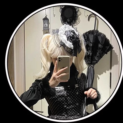 Little Music Note - Old School Lolita Polka Dot Accessories 45189:839119