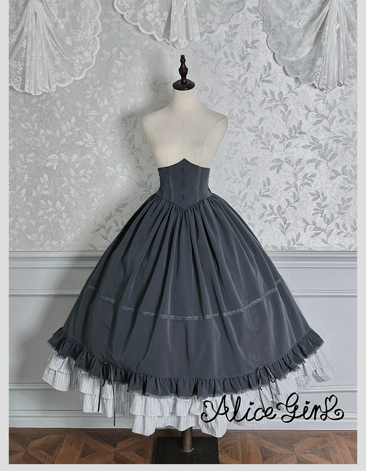 Alice Girl - Duke of Victoria - Classic Lolita SK & Overskirt Set 44092:794906