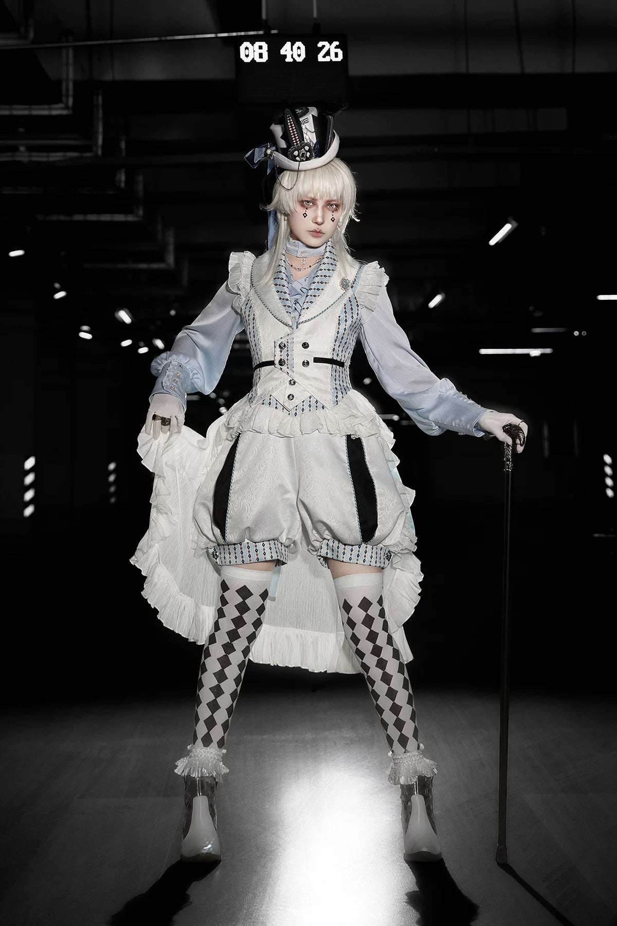 Immortal Bunny's Invitation - High-Waist Ouji Lolita Lantern Shorts, Detachable Straps