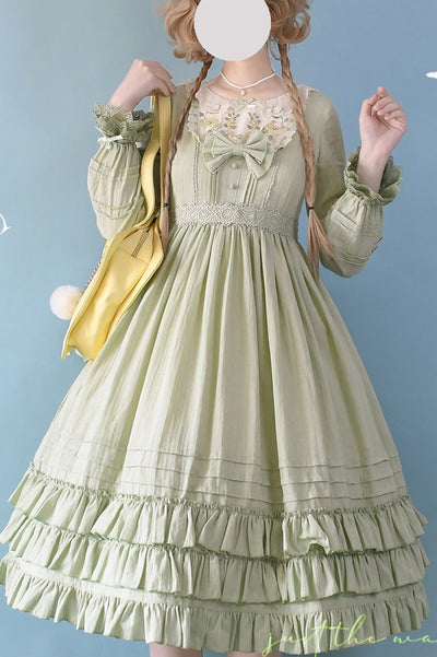 (BFM)Strawberry Witch~Nerry~Sweet Lolita Embroidered OP Dress Multicolors   