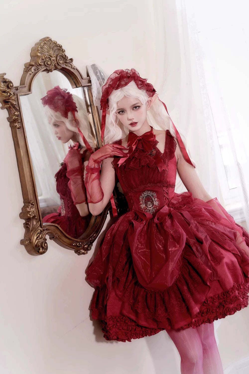 Moon River - Moonlit Spider - Gothic Lolita SK & JSK Dress Outfit Set 44232:799699