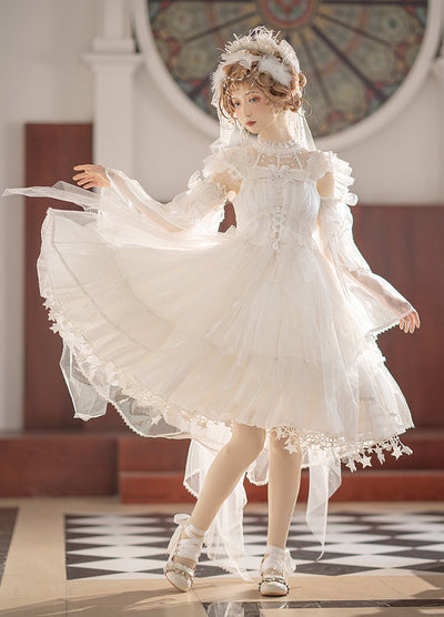 White Queen Elegant Lolita Dress Set ,☆Affordable Lolita Skirts☆ - Dresses  and JSKs
