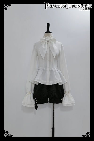 Princess Chronicles~Rabbit Hunt 2.0~Ouji Lolita Retro Cool Prince Vest Shorts Set XS shirt (pre-order) 