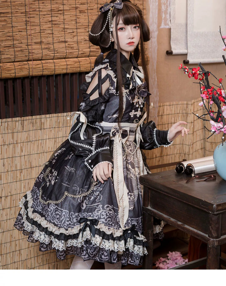 OCELOT~Yue Long Shi Yun~Daily Han Lolita Cake JSK