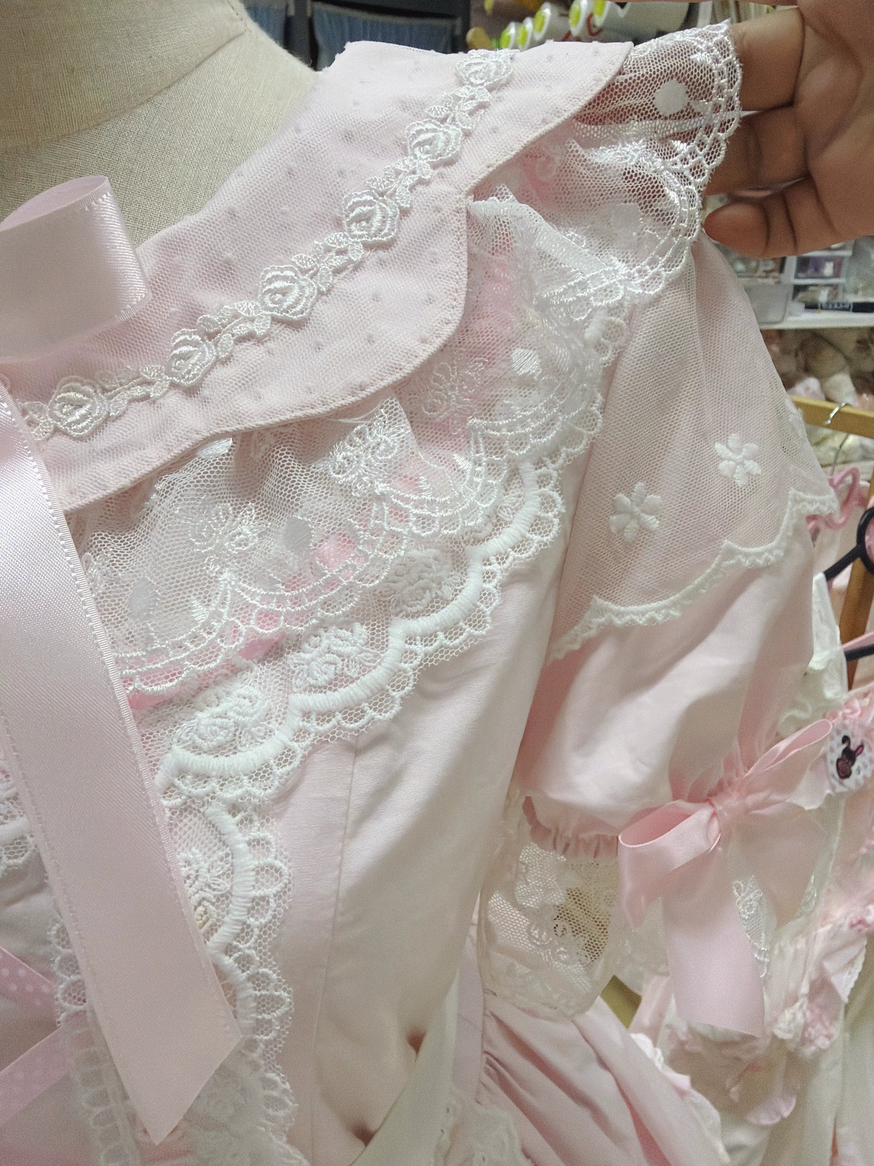 Petal Pastry Chef - Old School Lolita OP Dress with Back Rabbit Ear