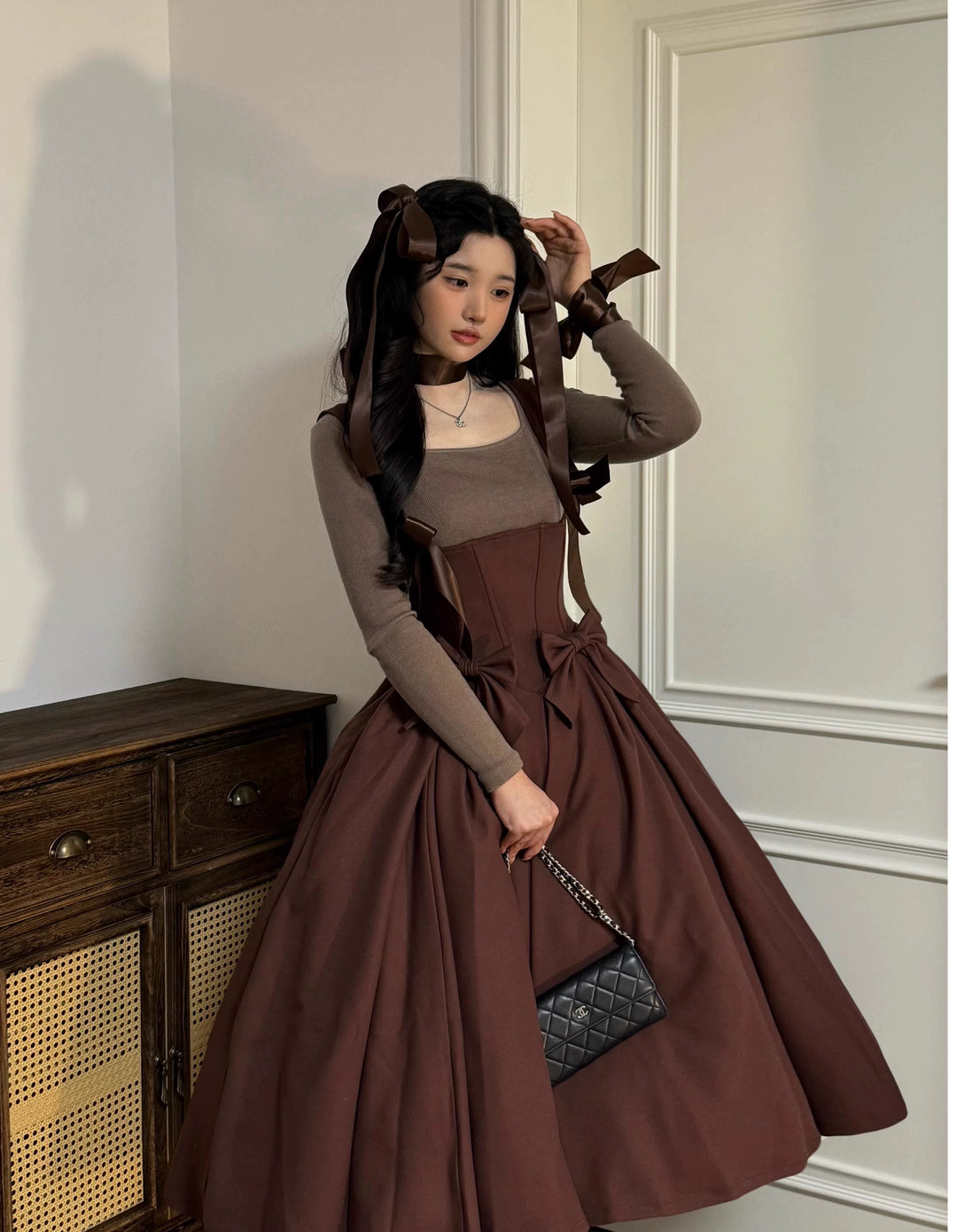 Sweet Wood~Margaret~Plus Size Lolita Dress Sweet Bust-supporting Skirt