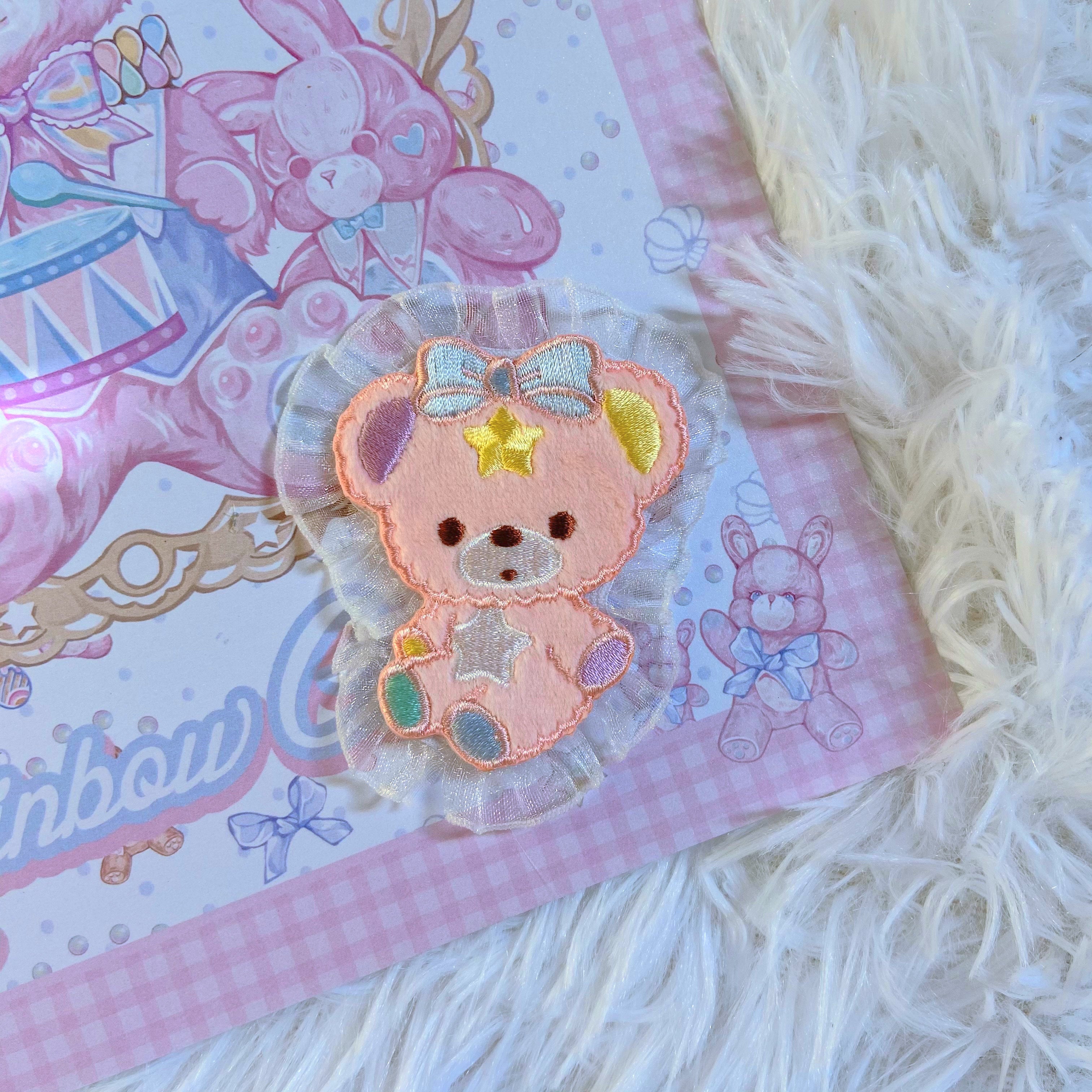Bear Doll - D&I&T - Cute Lolita Badge and Hair Clip Accessory light pink