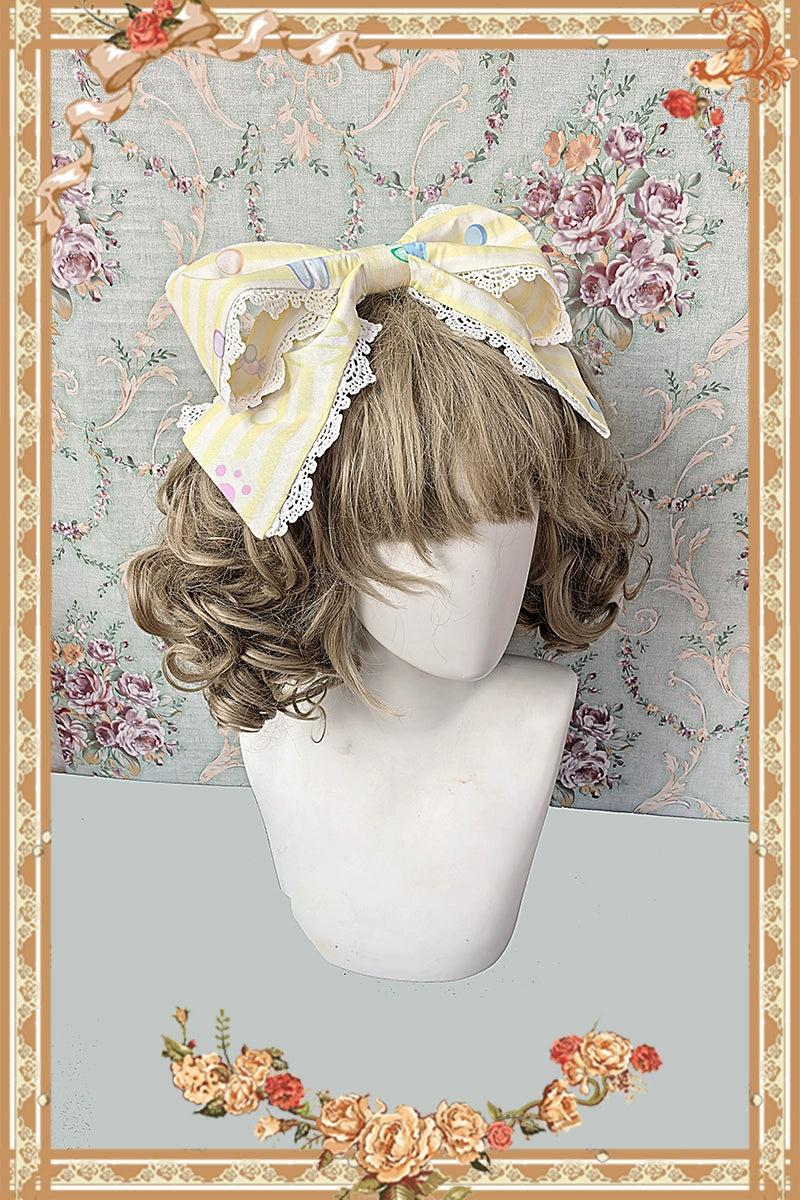 Infanta - Macaron Dolly House - Sweet Lolita JSK Dress, Animal Print Yellow KC (one size / choose M) S