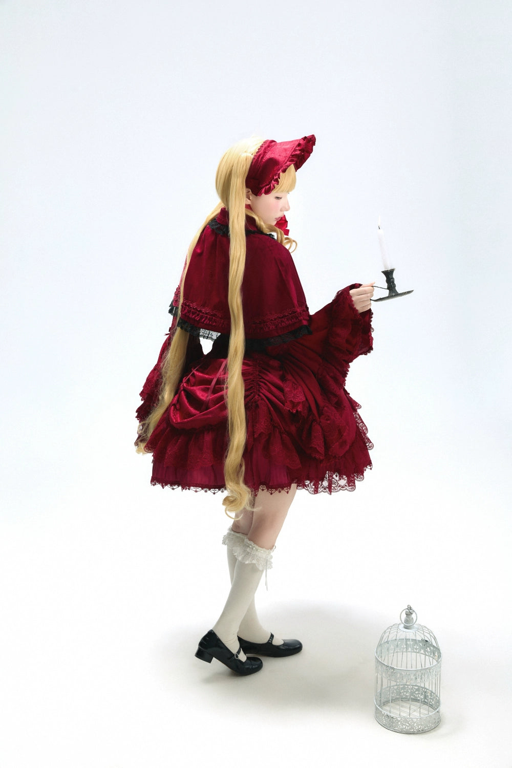 Moon River - Moonlit Spider - Gothic Lolita SK & JSK Dress Outfit Set 44232:799696