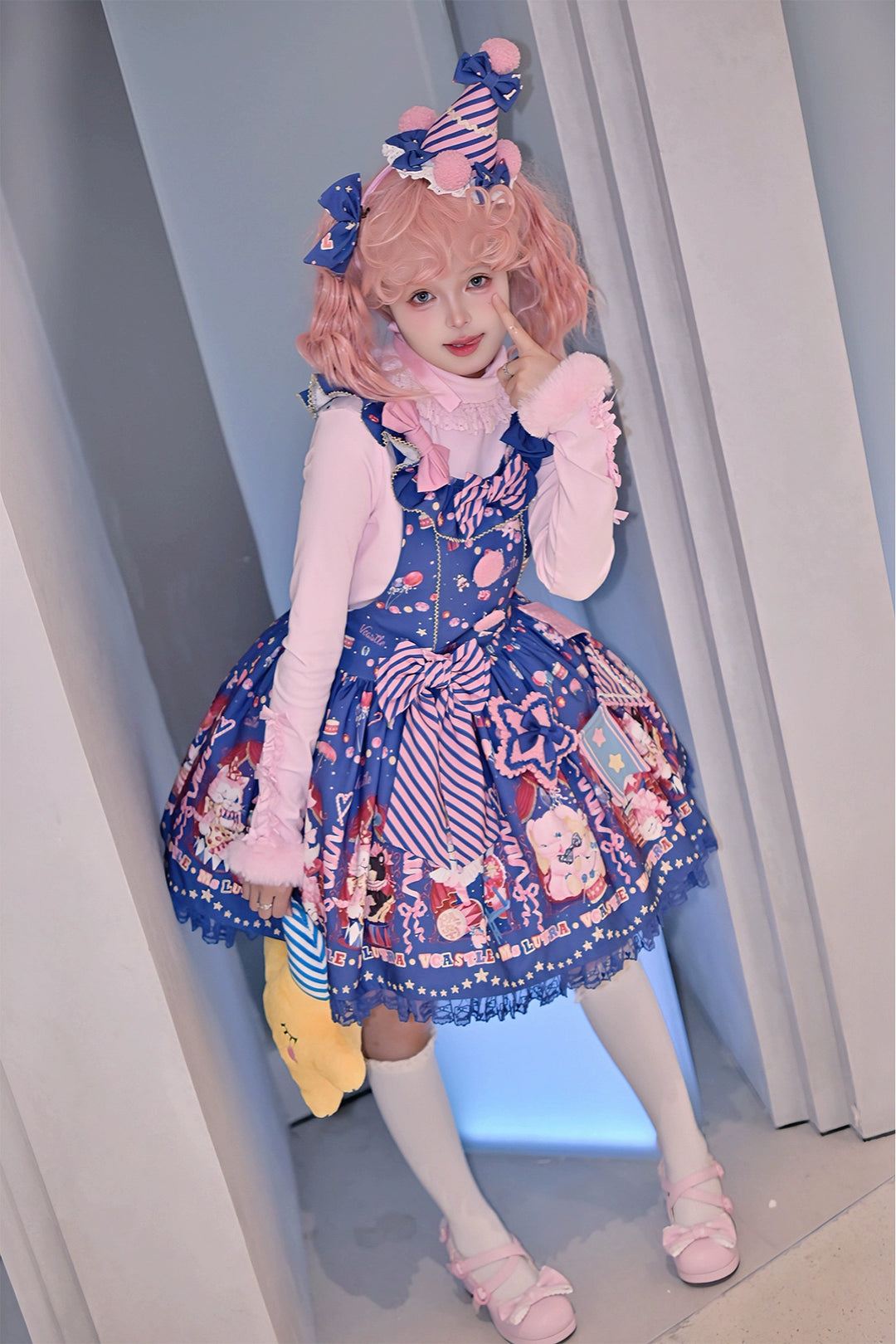 Vcastle~IP Collab Sweet Lolita Salopette and SK 40848:681956