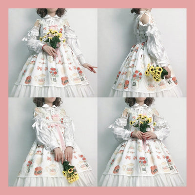 (BFM)OCELOT~Lolita Blouse Yuelong Poem Long Sleeve Inner Shirt   