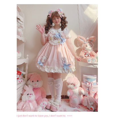 (BFM)Cavernose~Star Bear~Kawaii Lolita JSK Dress Summer JSK   
