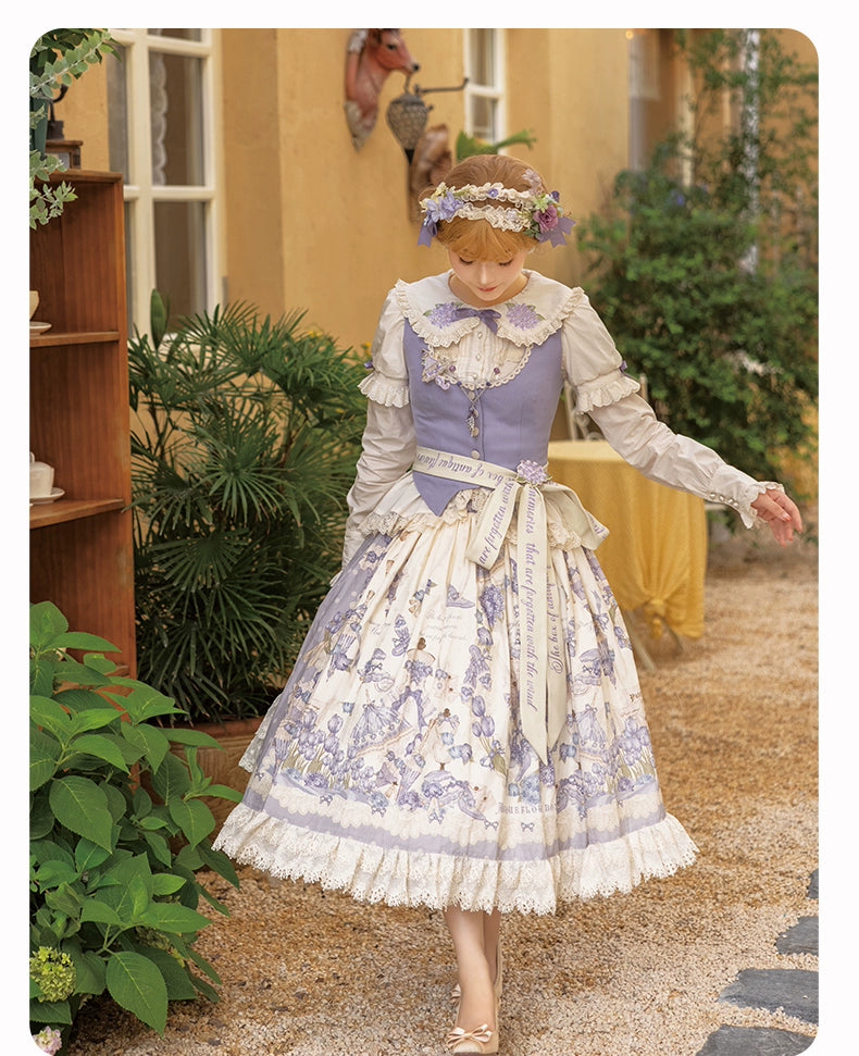 NanShengGe - Purple Memoirs - Plus Size Lolita Classic Dress Suit 43696:783280