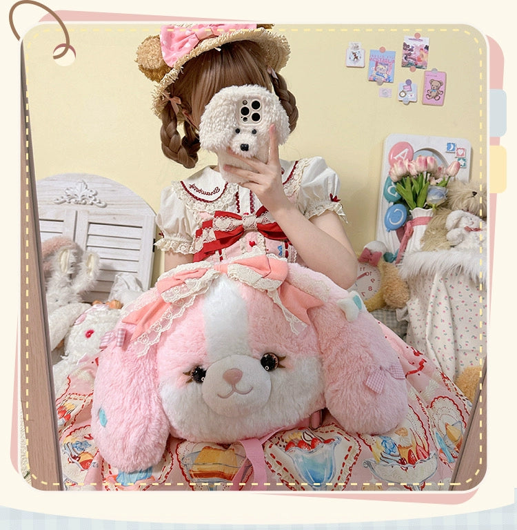 Mango Dango - Pakcoco - Kawaii Lolita Bag, Plush Backpack