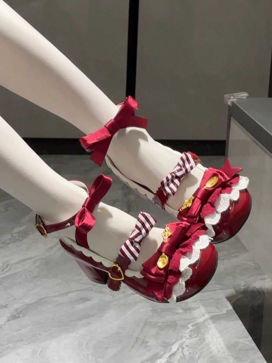 Beauty Bunny - Mousse Roll - Sweet Lolita Heel Shoes, Round Toe 43422:776347