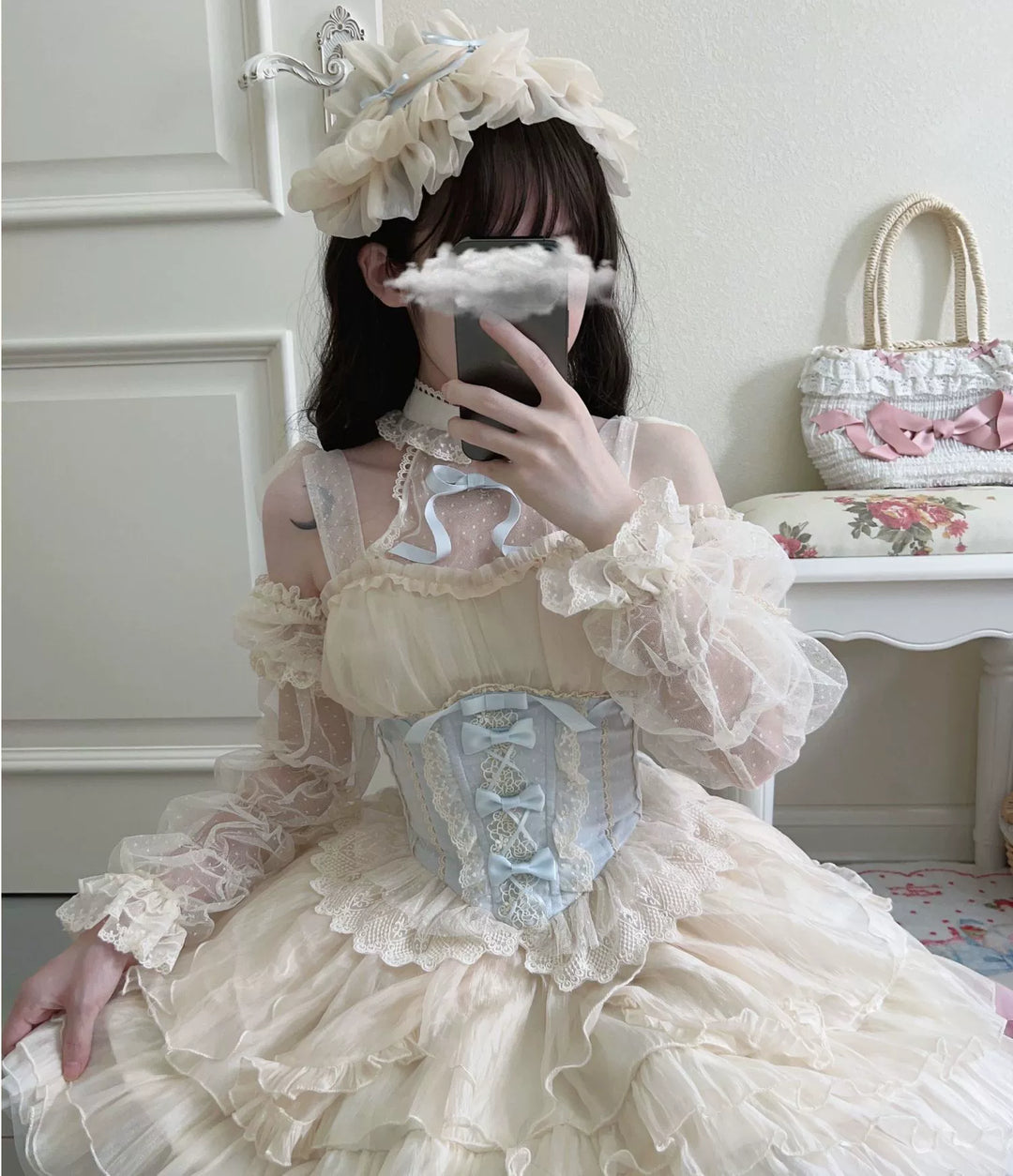 Original Design~Heart Flutter Love~Sweet Lolita Accessoriy Set and Inner Wear Multicolors   