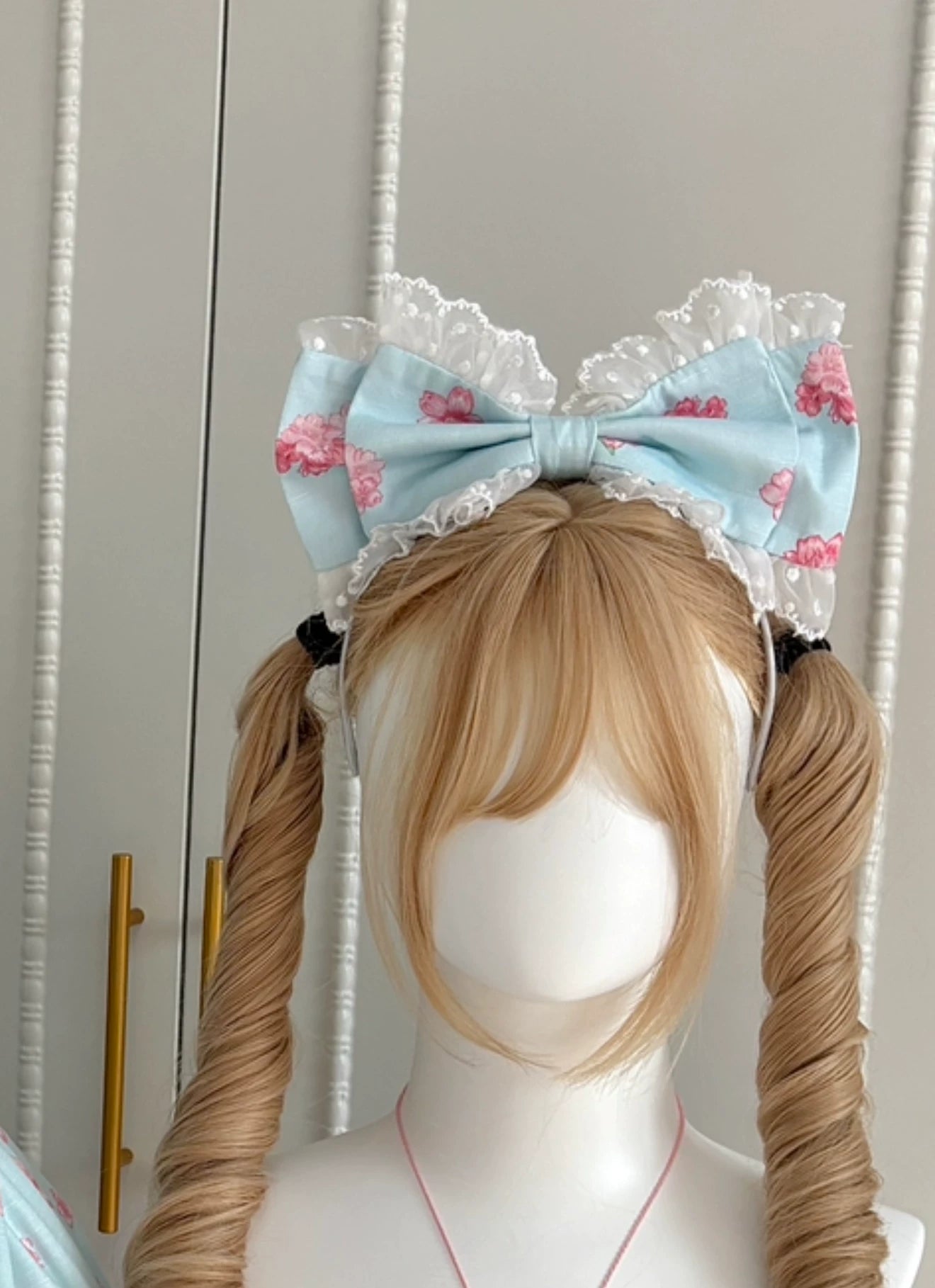 Sakura Bunny - Kawaii Lolita Sakura Print KC & Hair Clip 44393:807018