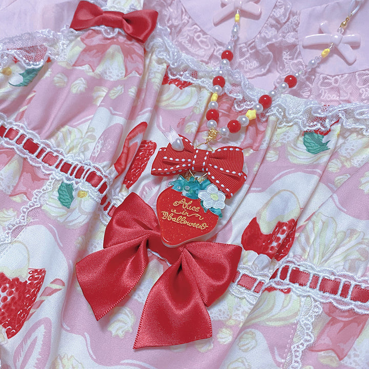 (Buyforme)Halloween Alice~Lolita Strawberry Accessory Set   