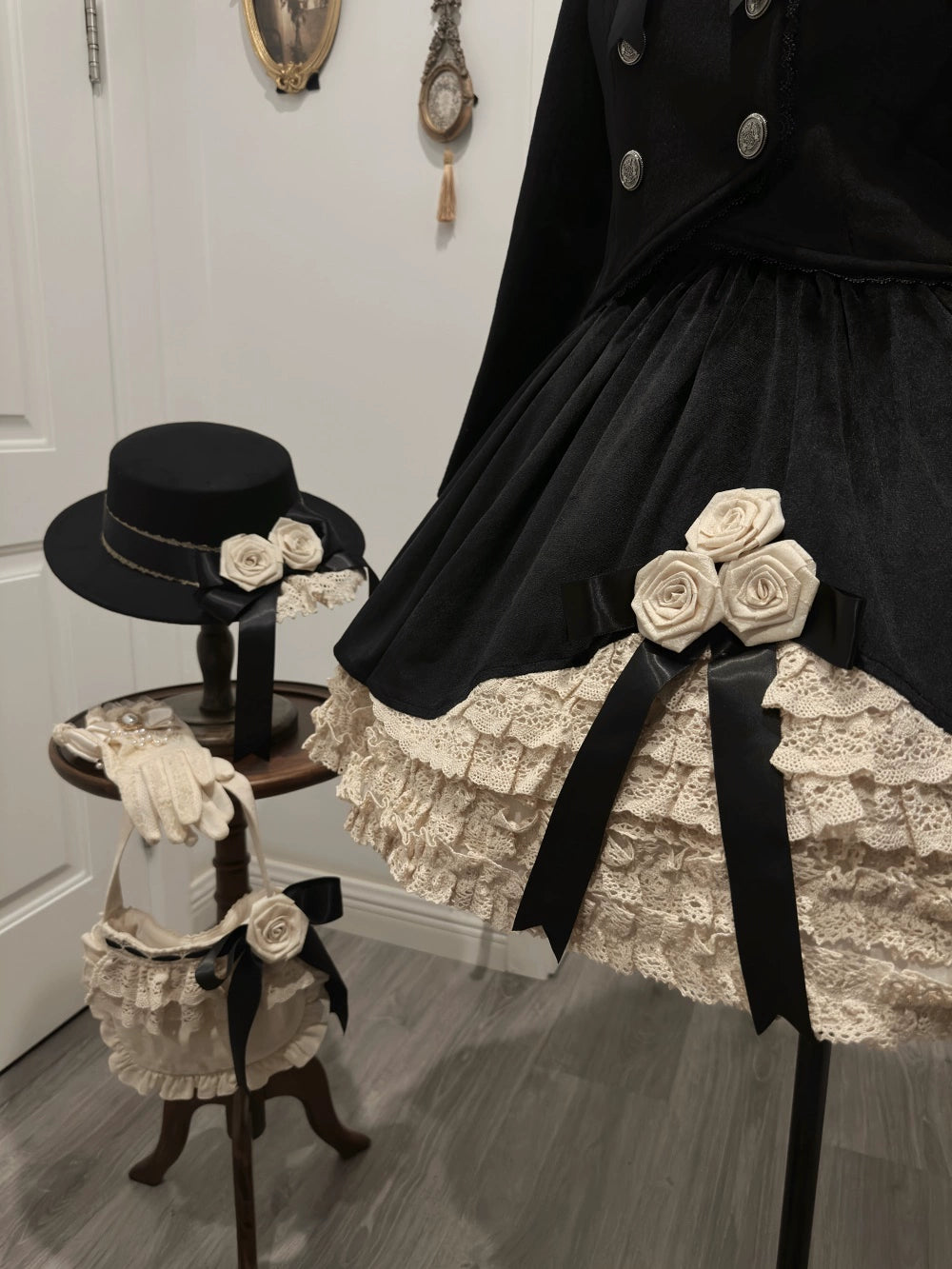 LeMiroir - Winter Solstice - Elegant Lolita Winter Short Coat & SK 44069:794211