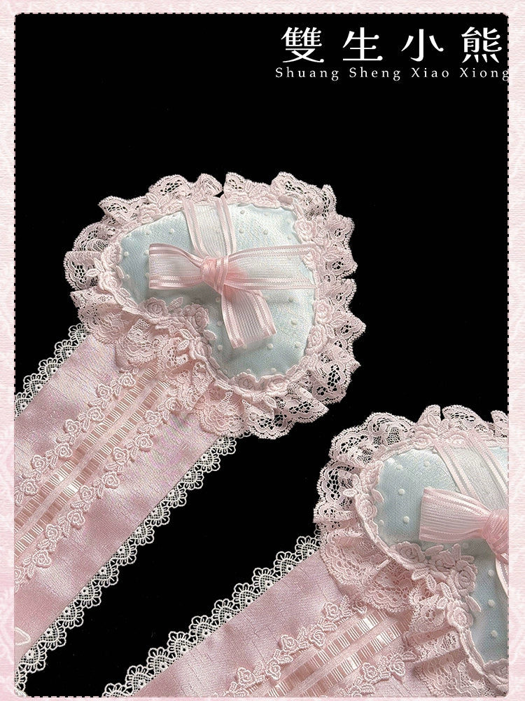 Shuang Sheng Xiao Xiong - Heart of Love - Lace Sweet Lolita Accessory Set 44308:803600