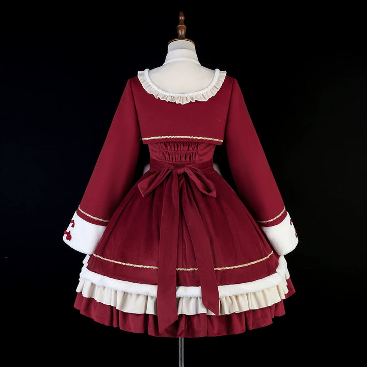 Your Princess~Qi Lolita JSK Suit New Year Lolita Bolero and Dress   