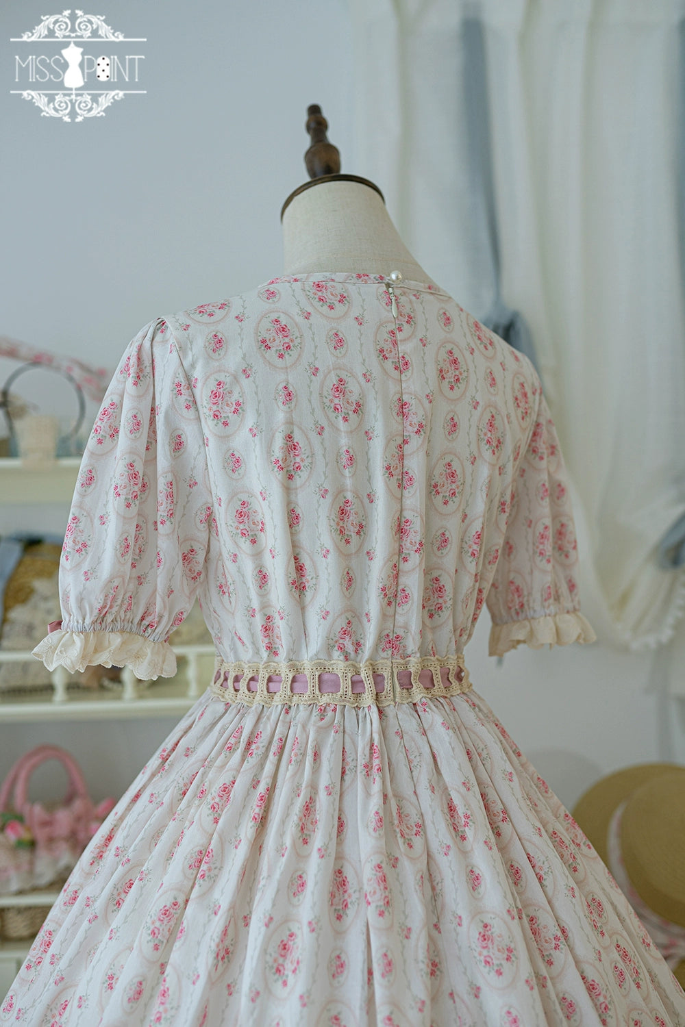 Miss Point~Customized Elegant Lolita OP Dress Cute Daily Girl Short Lolita Dress 35670:519586